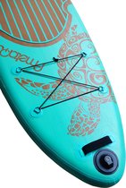 Roamwater sup board-complete set - 320cm - max. 150KG - opblaasbaar- kleur: hout