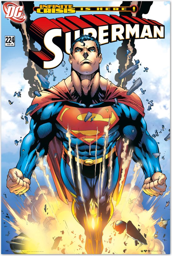 Superman poster - DC Comic - Superheld - Clark Kent - Film - Infinite Crisis - 61 x 91.5 cm