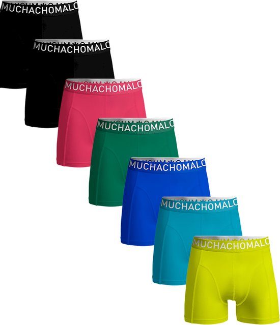 Muchachomalo-7-pack onderbroeken voor mannen-Elastisch Katoen-Boxershorts