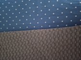 Boxopbergzak - 37 x 46 cm - grijs - jeans katoen met witte ster