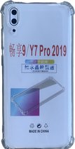 Hoesje Geschikt voor Huawei Y7 Pro 2019 Anti Shock silicone back cover/Transparant hoesje