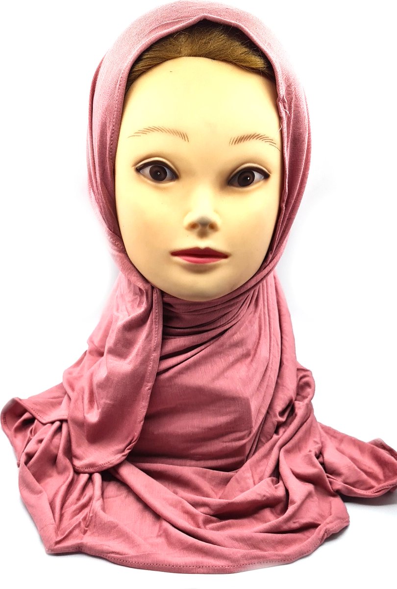 Hoofddoek, roze hijab, sjaal, hoofddeksels, hijab, instant hijab, instant scarf.