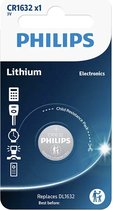 Philips CR1632 - Knoopcel batterij - 1 stuk