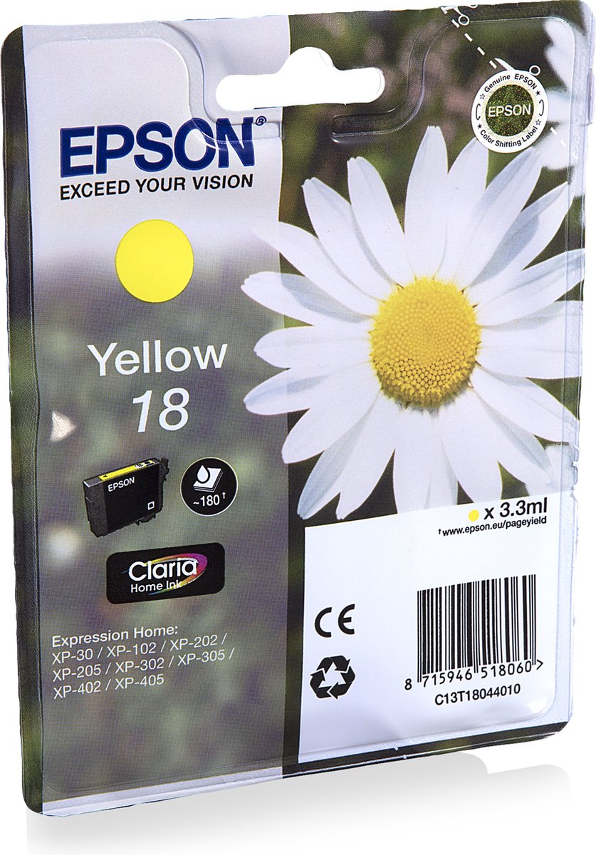 Epson T1804 - Inktcartridge / Geel