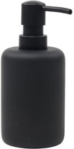 Svenska living Distributeur de savon - noir - céramique - D7 x 16 cm - 300 ml
