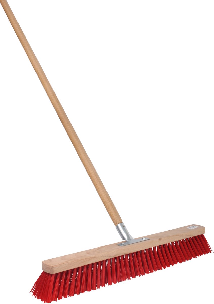 Goedkoopste Talen Tools Buitenbezem - FSC hout - nylon - 60 cm - 140 cm tuinbezem