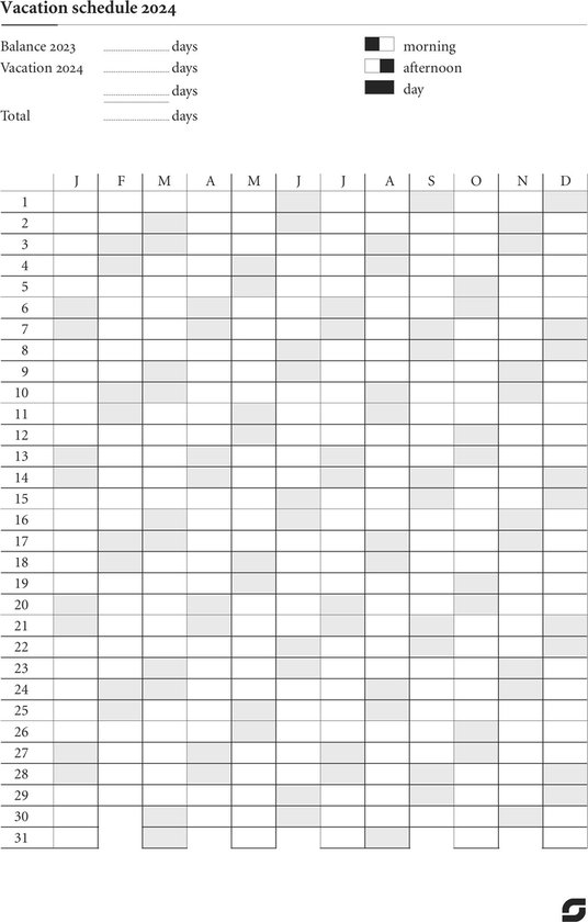 Agenda 2023 A5 remplissage semaine NL EN + annexes 6307Kalpa