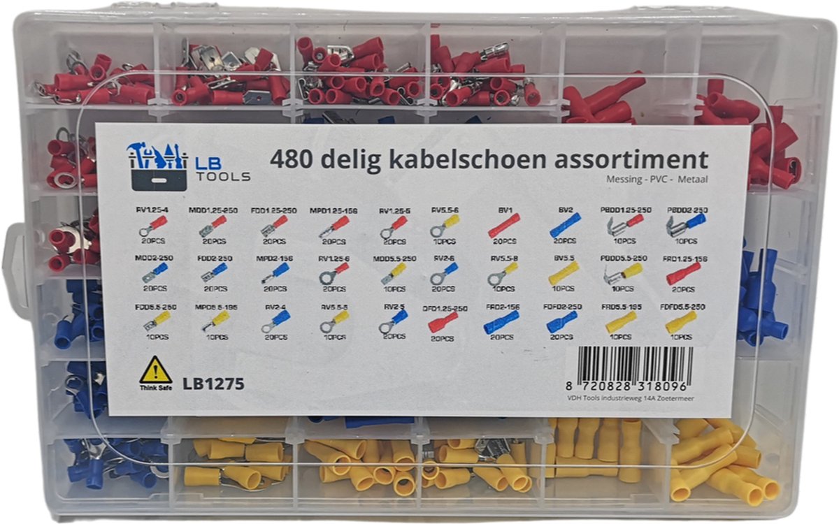 BGS Assortiment kabelschoen 360 delig