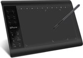 DrPhone DrawtX2 - Tablette à stylet numérique - 233pps - Bloc de dessin avec 8192 niveaux - Stylet sans pile - Zwart