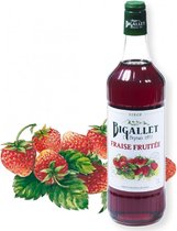 Bigallet Fraise Fruitée (Aardbei) traditionele siroop - 1 liter