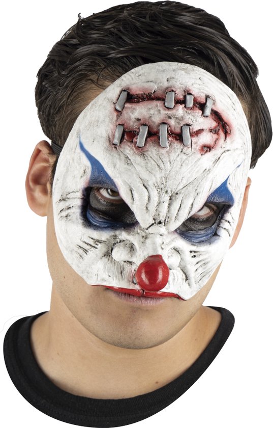 Partychimp Demi-Masque de Clown Effrayant Masque d'Halloween pour Costume d' Halloween... | bol