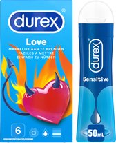Bol.com Durex - Condooms Love 6st - Play Sensitive Glijmiddel 50ML aanbieding