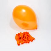 Ballonnen Oranje Metallic - 10 stuks - Orange Balonnen - Verjaardag versiering - Decoratie vrijgezellenfeest - Balloons Versiering blauw ballonnen - 10 stuks