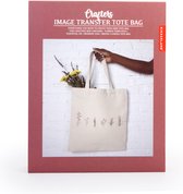 Crafters Imprimez votre eigen sac en toile - Kikkerland - Créez votre eigen sac unique - DIY - Y compris sac, huile, motifs, pinceau et outil en bois