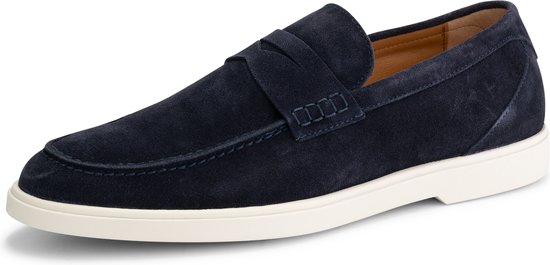 DenBroeck Thomas St. Suede leren instappers heren - Navy blauw leer - Maat 42