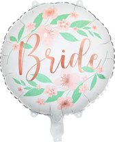 Folieballon Bride | Bloemen | Flower | Bride to be | bruiloft | Huwelijk