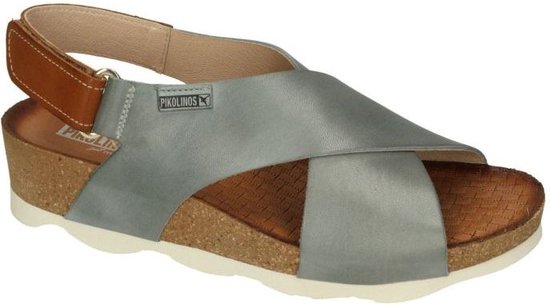 Pikolinos -Dames - blauw petrol - sandalen - maat 40