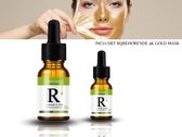 Duopack 2x Retinol Serum - Vitamine E & Hyaluronzuur - Collageen -Gezichtsserum - Anti Aging - Celvernieuwing - Anti-Acne - Tegen Mee-eters en Grove Poriën - Tegen Pigmentvlekken - & Gold mask