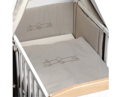 Plum Plum - Dekbedovertrek wieg 80x80cm - Musti&Co