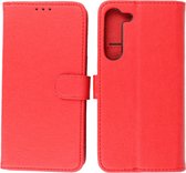 Hoesje Geschikt voor Samsung Galaxy S23 - Book Case Portemonnee Telefoonhoesje - Rood