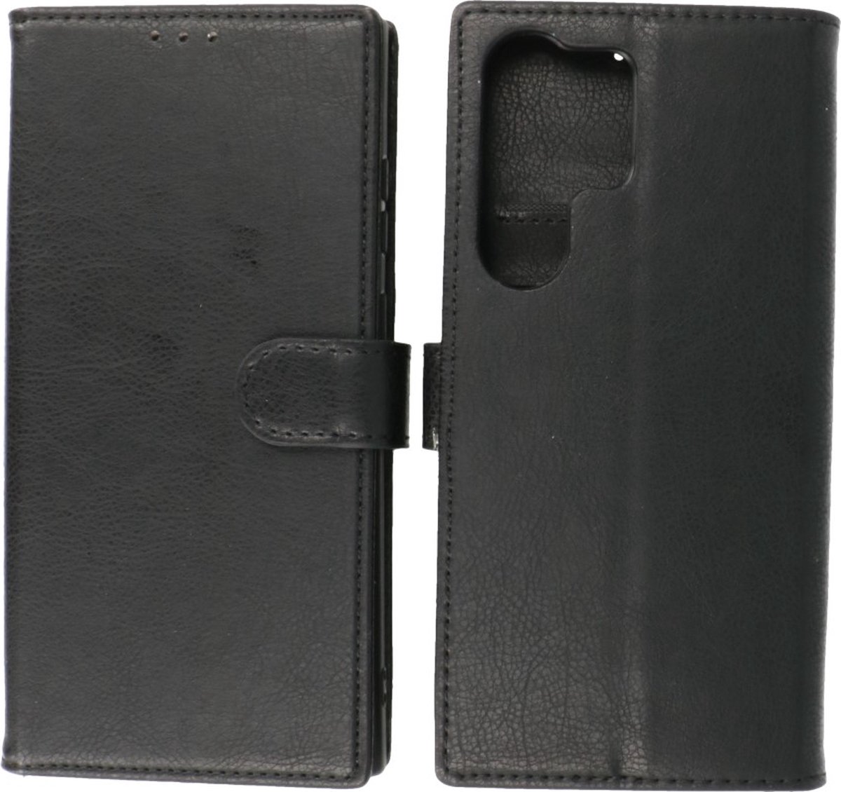 Hoesje Geschikt voor Samsung Galaxy S23 Ultra - Book Case Portemonnee Telefoonhoesje - Zwart
