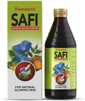 Natural Blood Purifier SAFI Hamdard - For Natural Glowing Skin - Sana, Revand Chini, Neem, Chiraita, Tulsi 200ml