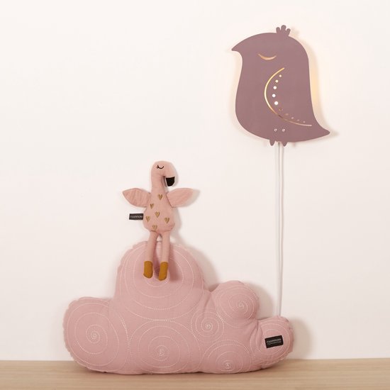 Roommate Wandlamp Bird Junior 25 X 23 Cm E14 Staal 7w Paars van Roommate — afbeelding 2