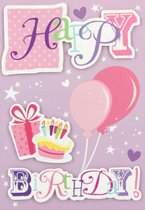 Depesche - Kinderkaart met de tekst "Happy Birthday!" - mot. 036