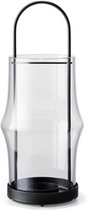 Holmegaard Arc windlicht H25.5cm glas / zwart