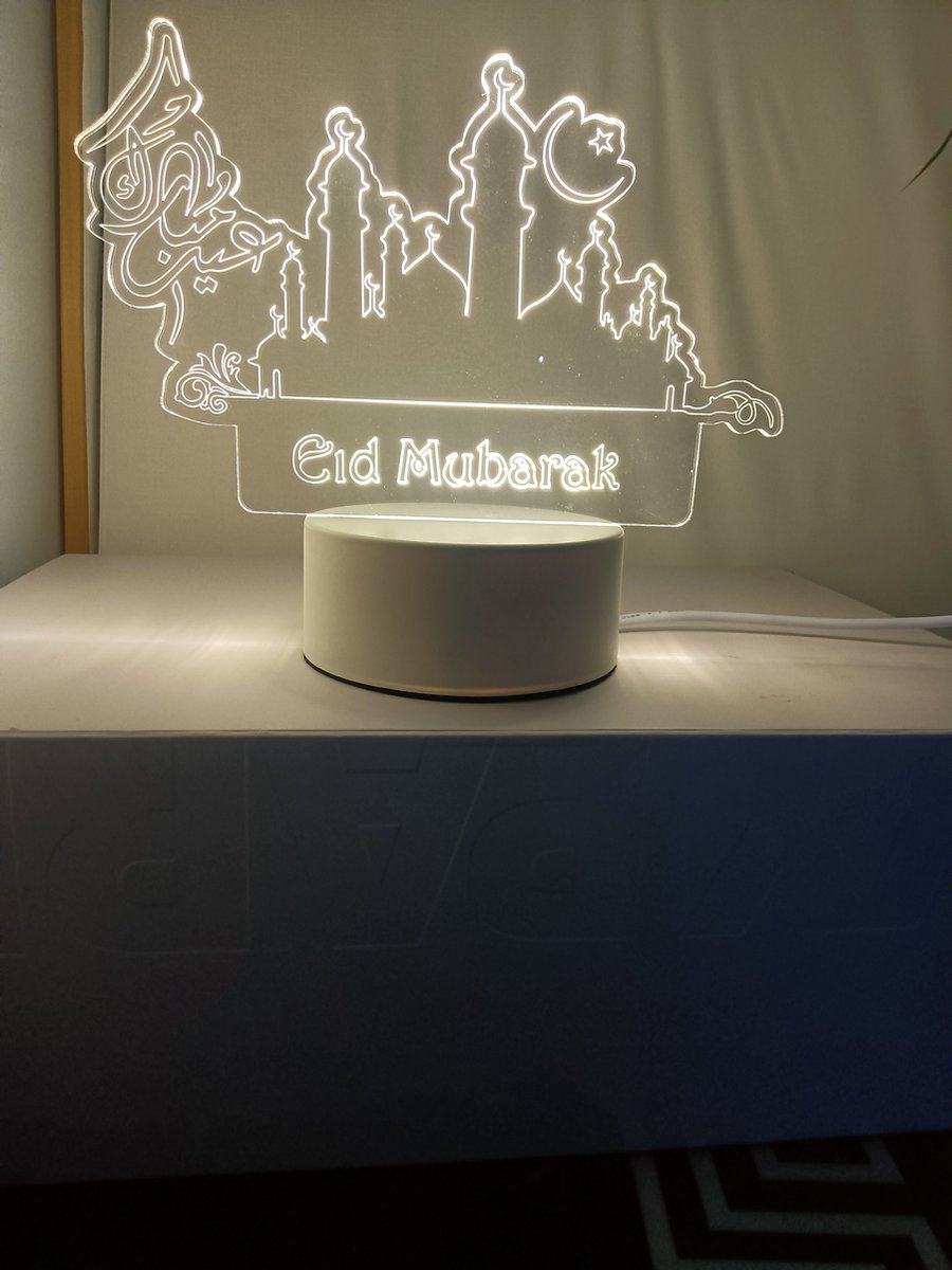Eid Mubarak Ramadan Led veilleuse, musulman, Ramadan, lune