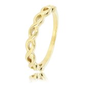My Bendel - Gewoven gouden aanschuifring - Speelse gewoven gouden ring - Met luxe cadeauverpakking
