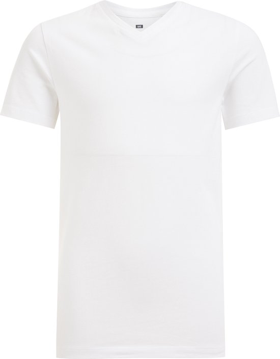 WE Fashion Jongens T-shirt met V-hals van katoenmix