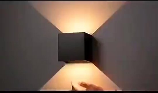 HOFTRONIC™ Set Van 2 Kansas - Dimbare LED Wandlamp Kubus - 7 Watt 3000k Warm Wit Up Down Light Ip65 Waterdicht Zwart Wandverlichting Voor Binnen En Buiten HOFTRONIC™ Set Van 2 Kansas - Dimbare LED Wandlamp Kubus - 7 Watt 3000k Warm Wit Up Down Light Ip65 Waterdicht Zwart Wandverlichting Voor Binnen En Buiten