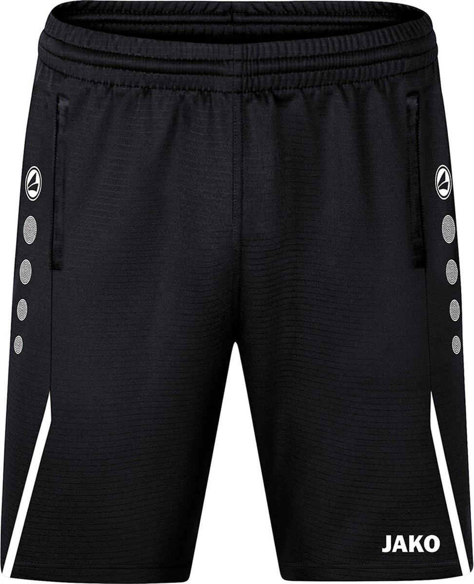 Jako Challenge Trainingsshort Kinderen - Zwart / Wit | Maat: 152