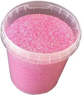 Fijne glitters - 400 gram in emmer - kleur: roze blush - Maat: 1/64 | 0,6 mm | 15 Hex