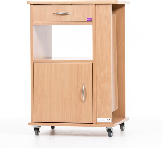 Componibili Bio Cabinet, Container 2/3/4 Compartments, Runder Nachttisch mit Schubladen, Beistelltisch mit Schiebetür, Moderner Side-Table(Orange,3 Tier