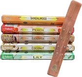 Tulasi Sandalwood pakket - Sandal Wood - Peach - Coconut - Eucalyptus - Lily
