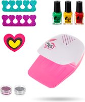 Nagelstudio Met Droger - Nagelsalon, Nagellak Set & Nagellak Kinderen - Met Vele Accessoires