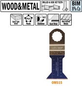 CMT - Multitoolzaagblad voor hout en metaal, 15mm - Multitool machine accessoires - Zagen - Hout - 1 Stuk(s)