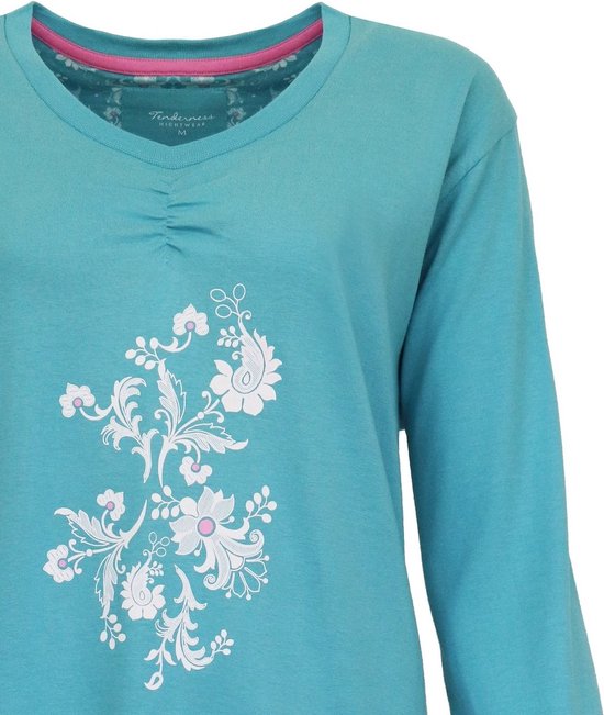Suzy & Me Dames Lange Plus Maat Luxe Zacht Aanvoelend Jersey Nachthemd, marineblauw, 36-38