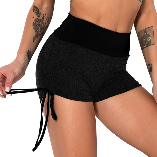 Tiktok Shorts - Shorts Dames - Sportlegging Dames - Korte Legging Dames - High Waist - Shapewear Dames - Sportbroek Dames - Luminatic® - Black - M van TikTok — afbeelding 2