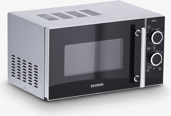 Severin MW 7771 Micro-ondes noir,argent 700 W fonction grill, fonction  minuteur