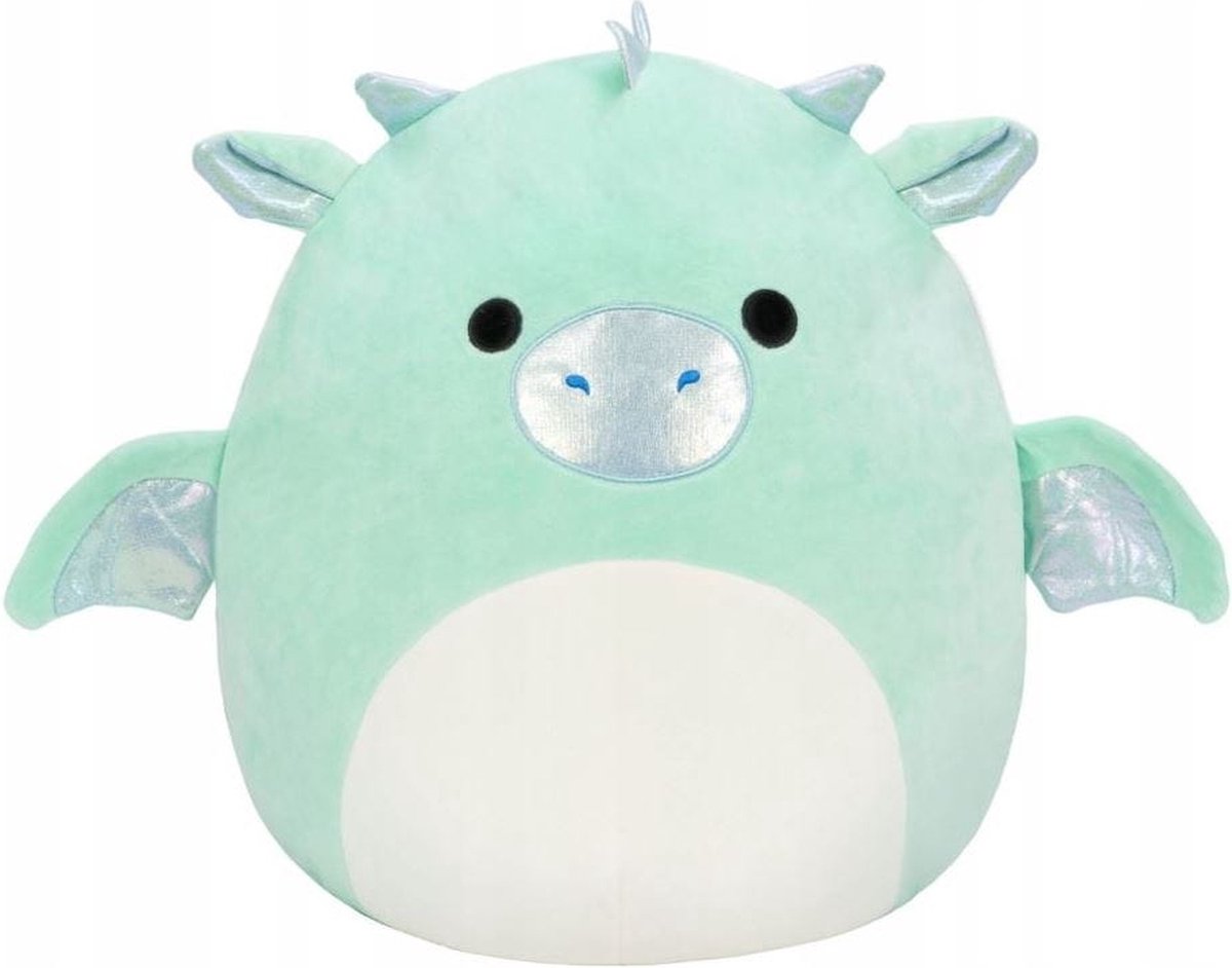 Squishmallow Knuffel - 40CM - Miles the Teal Dragon with Corduroy Belly