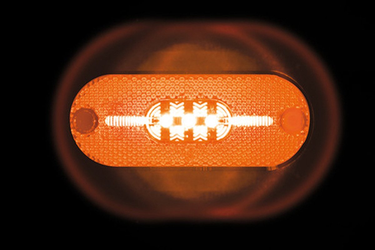 Markeringslamp 108x90mm 24V LED - Oranje