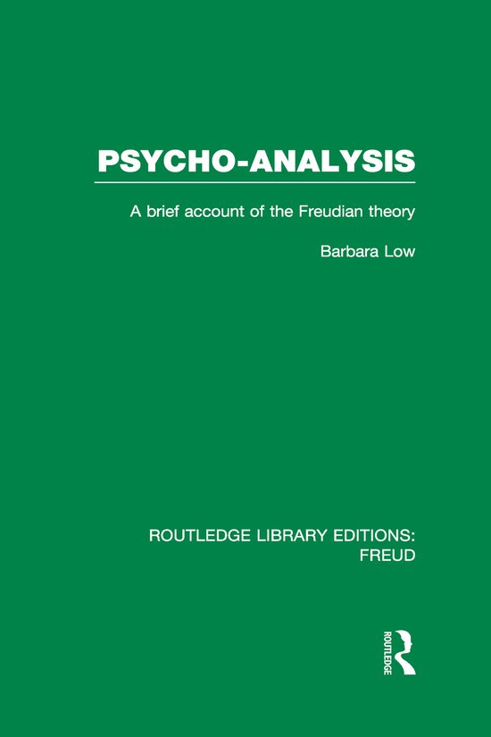 Psycho-Analysis (Rle: Freud) - cover