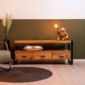 HUUS Tv-meubel Britt - Luxe tv-meubel - 3 lades: 150x45x60cm - Gemaakt van Hout