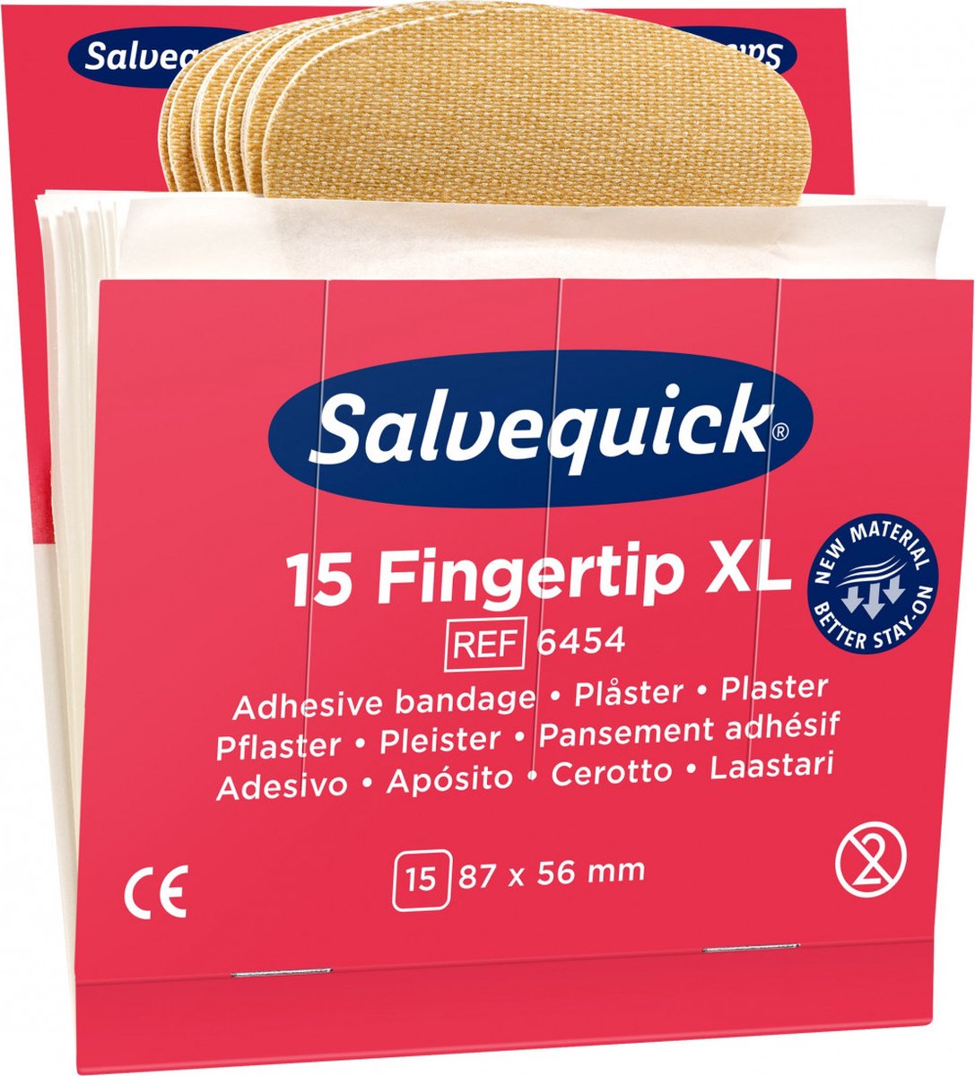 Pleister vingertop navul 6 stuks 6454 (Prijs per doos a 6 stuks