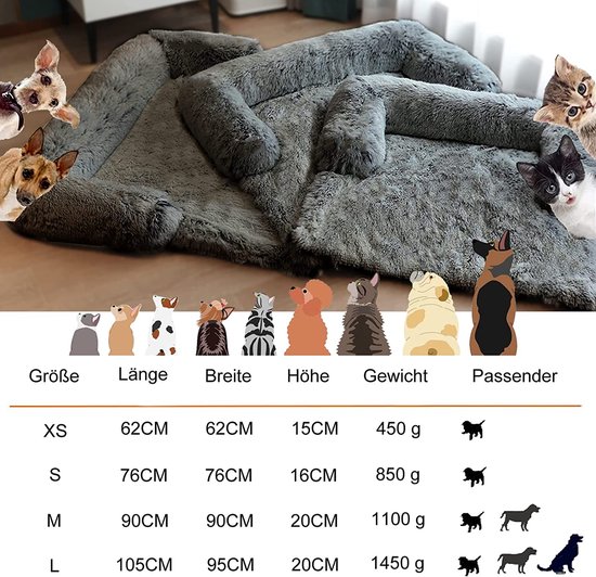 tapis pour chien pour canapé / Lit pour chien - Coussin pour chien - Lit pour animal de compagnie, lit pour chien, oreiller, lit pour chien, lit,