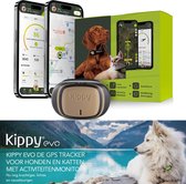 Kippy GPS Tracker Kat - GPS Tracker Hond - Activiteitentracker - Bruin - Waterdicht - 10 Dagen Batterij - LED-Zaklamp