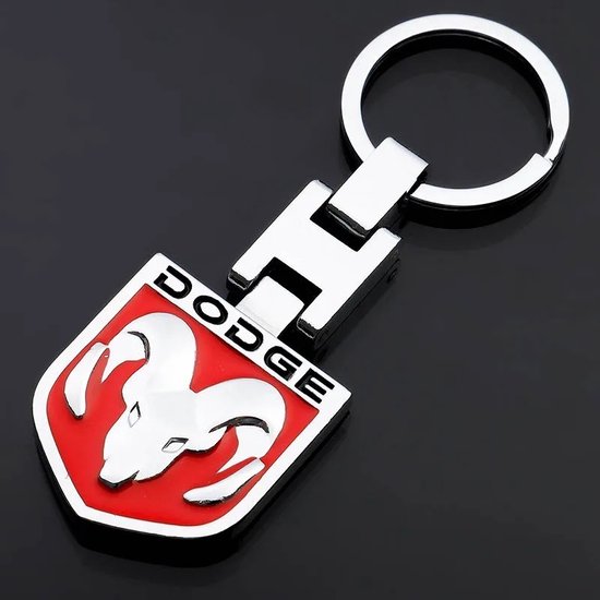 Dodge Sleutelhanger - Sleutelhanger - Rood - Metaal - Logo - RAM -  Challenger -... | bol.com